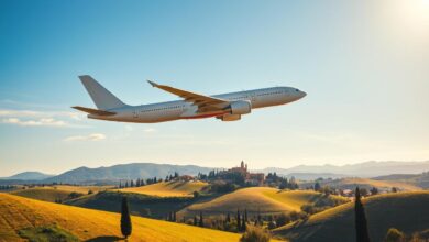 flight travel Italy