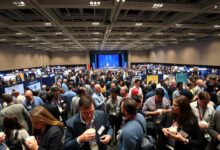 networking at conferences and fairs