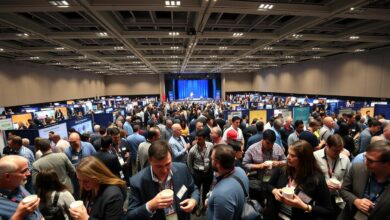 networking at conferences and fairs