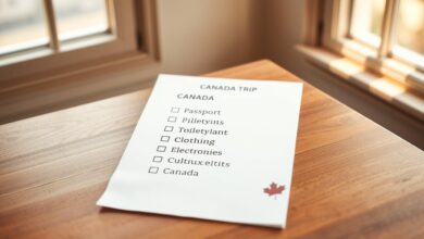 travel checklist Canada